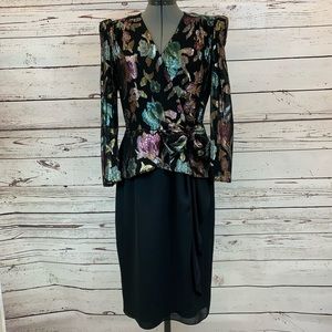 Vintage 1980 Metallic Petra Dress
